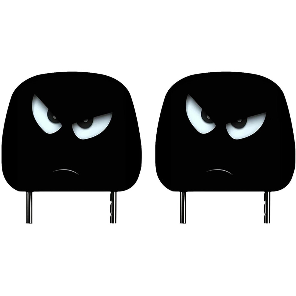(B, -) 2Pcs Funny Cartoon Eyes Car Headrest Covers, Interior Accessories 5437706404866