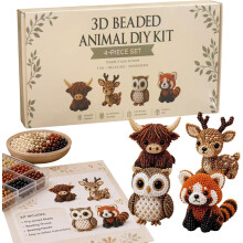 (forest friends, -) Kit de manualidades de caballo con cuentas, para niños y adultos