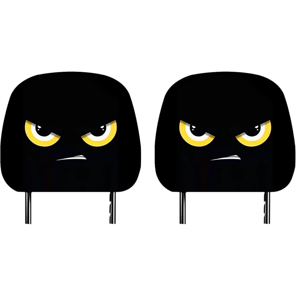 (C, -) 2Pcs Funny Cartoon Eyes Car Headrest Covers, Interior Accessories 5437706404835