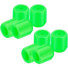 (Green, -) 8 szt. świecących nakrętek na wentyle opon, nakrętka na wentyle opony świeci w ciemności