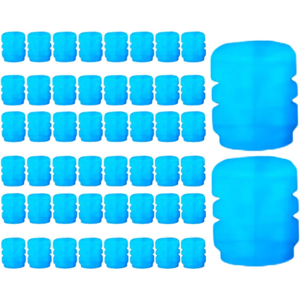 (, -) 50Pcs Up Glow Tire Valve Caps, Bright Tyres Dust Cap For Car Blue/Light 5437706405511