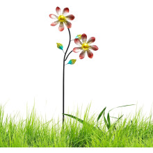 (B, -) Bloementuin Windspinner - Metal Tuinwindmolen Decor
