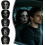 (Black#J, -) Funny Face Car Headrest Covers, Soft Polyester Seat Protector 5