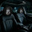 (Black#G, -) Funny Face Car Headrest Covers, Soft Polyester Seat Protector 3