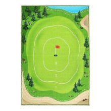 (H) 32x60'' Indoor Sticky Golf Mat Golf Chipping Practice Training Set for Adults, Family & Kids