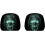 (Black#D, -) Funny Face Car Headrest Covers, Soft Polyester Seat Protector 4