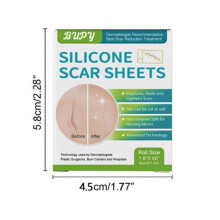 Silicone Scar Patch, Silicone Scar Tape Roll, Silicone Scar Strip, Reusable Scar Remover for Caesarean Portion, Keloid 1.5m Long