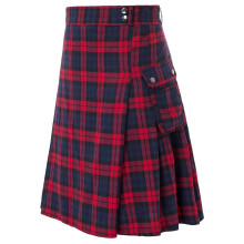 Standard Tartan Utility Kilts,Modern Scottish Kilts-Red 2 S