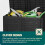 XL 780L Garden Storage Box with 2 Doors & Lid 6