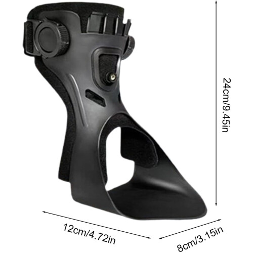 (Right, -) Ortesis para caída de pie con inflable, ajustable 1