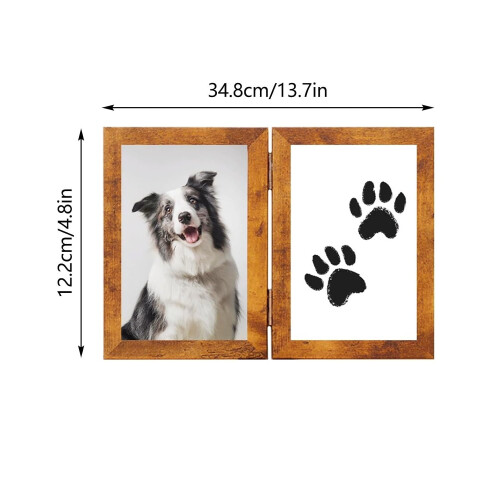 (Brown#B, 2Pcs, -) Kit empreinte bébé, sans encre, pour chien, chat 1