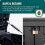 XL 780L Garden Storage Box with 2 Doors & Lid 8