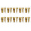 (Gold#50Pcs, -) Μπάλα στρες, ρολό κρέμας 7