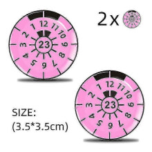 (23) 2pcs 3d Gel Sticker License Plate Seal Badge, Tuv Plaque Decals -gsla-jinmu3