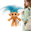 (Blue, -) Porte-clés troll, 10cm cheveux, rétro 1