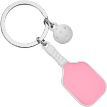 (Pink, -) Cute Funny Metal Ball Chain Keychain, Lightweight Purse Charm