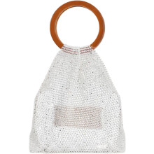 (White, -) Handtasche, Kristall, Funkelnd, Wickel, Schulter, Damen, Reise, Indoor, Outdoor, Family