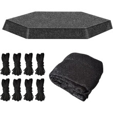 (size_name, 14 feet - 8 poles) Cubierta para cama elástica, protección contra el sol