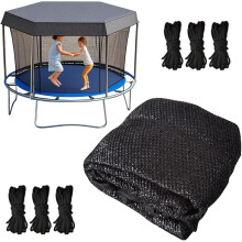 (size_name, 12 feet - 6 poles) Cubierta para cama elástica, protección contra el sol