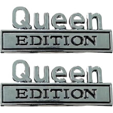 (C, -) 2 kpl Queen Edition 3D-tarra, hauska auton merkkitarra
