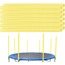 (Yellow, -) Fundas de espuma para postes de cama elástica, 12 unidades