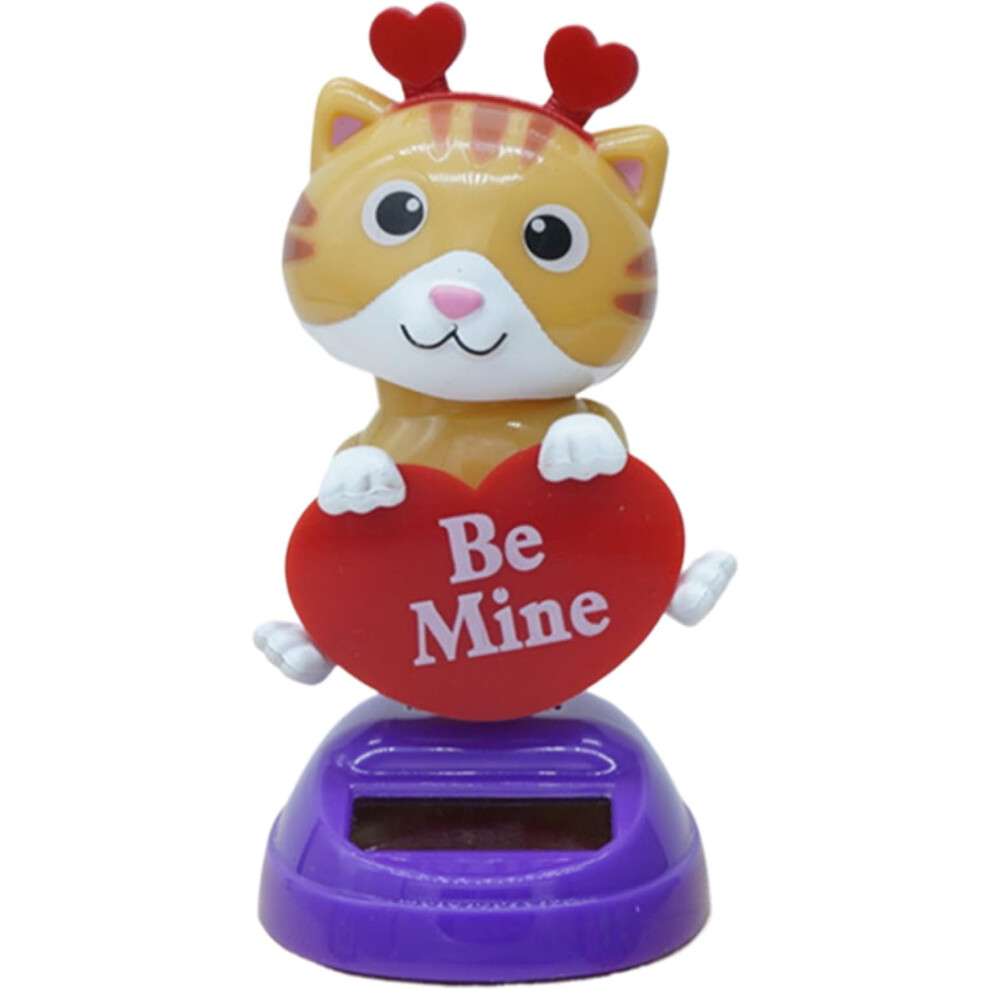 (Cat, -) Solar Powered Dancing Figurine Toy, Fun Car Dashboard Home Decor 5437706417460