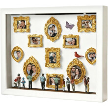 (White, -) Boîte ombre miniature, DIY, avec figurines