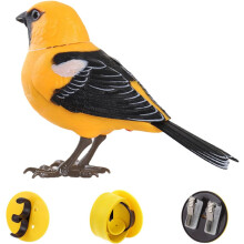 (ABD03, -) Elektrischer Singvogel, Batterie, Licht, Sprachsteuerung, Interaktiv, Spielzeug, Vogel, Plüsch