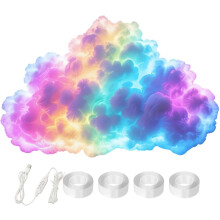 (800cm, -) 3D Thundercloud LED Lights, Multicolor Music Sync Atmosphere Lamp