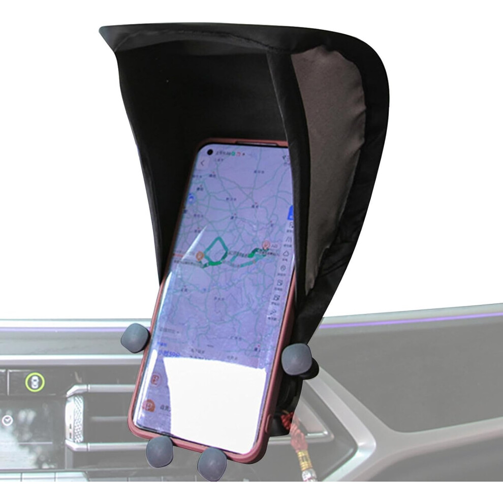 (, -) 19X14x7cm Mobile Phone Sun Shade, Uv Protection Glare Blocking Silver 5437706418993