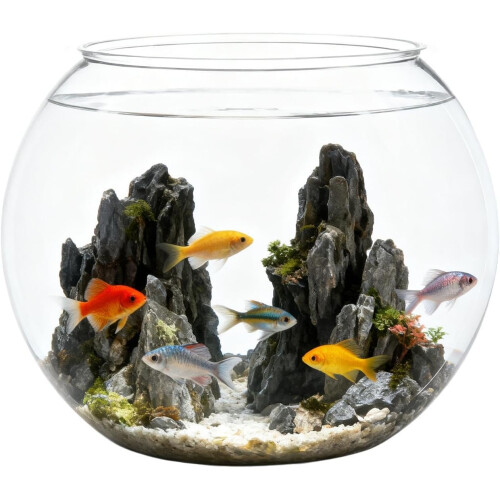 (medium size, -) Pecera decorativa mini, para centro de mesa