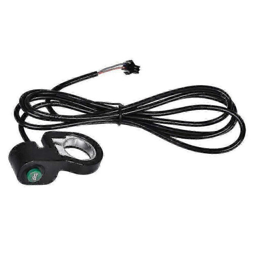 Universal Touch Handlebar Horn Switch Button compatible Electrombile Motorbike (black)+(trec