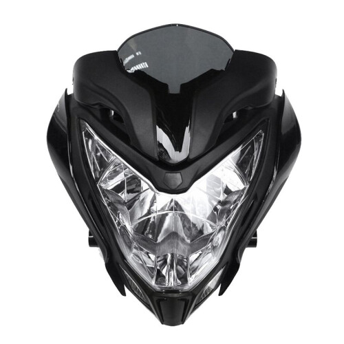 Black Motorcycle Headlight Assembly Motorcycle Headlight Headlight Assembly for BAJAJ  150 200
