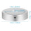 Round Stand Led Rotating Display Stand Base for Crystals Lighted Base 8 Light Modes Display Pedestals(Silver) 7