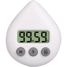 (White, -) Temporizador digital impermeable con ventosa