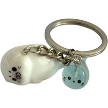 (C, -) Porte-clés lion de mer, 3D, lumineux