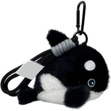 (B, -) 2 Colour Dolphin Plush Keychain, Oceanic Bag Charm Keyring