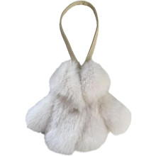 (Milky White, -) Clothes Pendant Keychain, Bag Keyring Organization Accessory