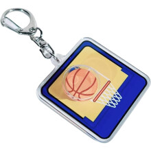 (E, -) Basketball Rotating Keychain, Pool Volleyball Bag Charm Pendant