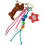 (Red, -) Bear Keychain Clip, Plush Backpack Holder Accessory 1