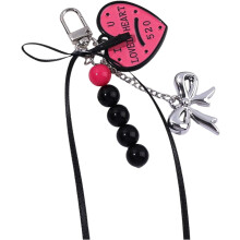 (A, -) Bows Keychain Bag Charm, Aesthetic Keychain for Purse Handbag