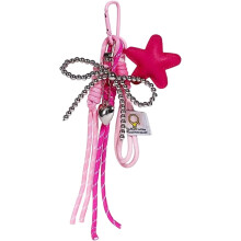 (A, -) Lovely Bag Charm Star Pendant, Keyring for Purse Backpack