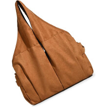(Brown, -) Große Handtasche, Schulter, Damen, Tasche, Accessoire, Alltag, Mode, Stilvoll, Geräumig