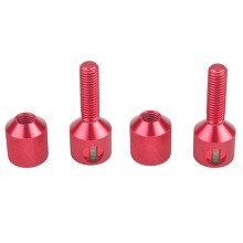 Tweegatspennenset 1-1/8inch Aluminium 6061 2-Gats Flensuitlijningspen met Waterpas, Rood