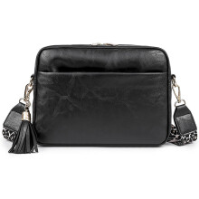 (Black, -) Elegante Handtasche, Fransen, Dünn, Casual, Reise, Accessoire, Tasche, Damen, Umhängetasche