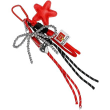 (Red, -) Llavero con estrella, decoración para bolso y mochila