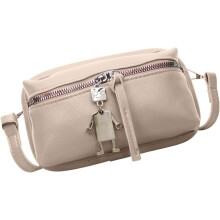 (Beige, -) Praktische Crossbody Handtasche, Dünn, Verstellbar, Neutral, Begleiter, Tasche, Damen, Accessoire