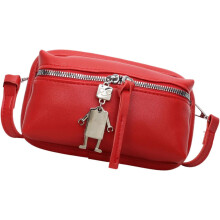 (Red, -) Praktische Crossbody Handtasche, Dünn, Verstellbar, Neutral, Begleiter, Tasche, Damen, Accessoire