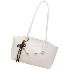 (Beige, -) Retro PU Handtasche, Anhänger, Abendtasche, Schulter, Moderne, Damen, Handtasche, Stilvoll