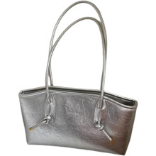 (Silver, -) Retro PU Handtasche, Anhänger, Abendtasche, Schulter, Moderne, Damen, Handtasche, Stilvoll